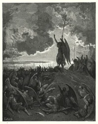 Illustration von Gustave Doré für Miltons Paradise Lost, Buch I, Zeile 331